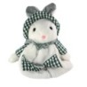 Peluche doudou Range Pyjama Lapin blanc vert 50 cm Nounours (23196)