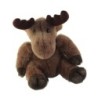 Peluche Renne Elan Caribou marron brun assis 30 cm (26155)