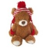 Peluche Ours marron bonnet blanc rouge 38 cm Amazon GUND (25354)