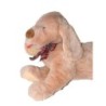 Grande peluche Chien beige rose 50 cm GUND Ruban carreaux (26647)