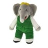 VINTAGE Peluche Doudou Elephant Babar gris vert GUND 34 cm Collector (25209)