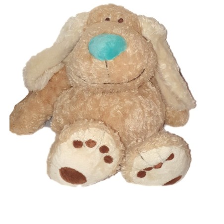 Grande peluche Chien beige bleu 55 cm Anna Club Plush (24654)