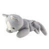 Vintage Ancienne Peluche Range Pyjama Chat gris blanc Nounours (23246)