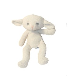 Vintage Peluche Mouton Agneau blanc Nounours 38 cm (27523)