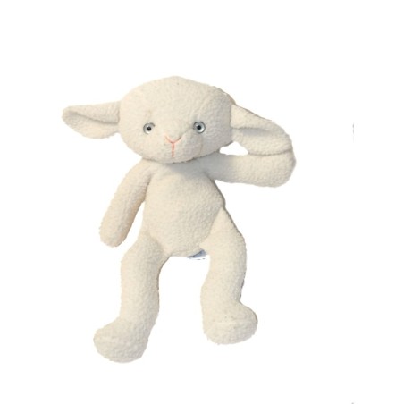 Vintage Peluche Mouton Agneau blanc Nounours 38 cm (27523)
