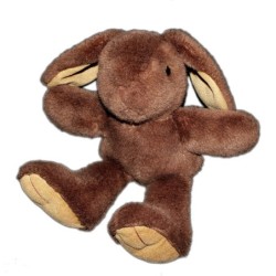 AJENA - Peluche Lapin Brun marron H 32 cm (12518)
