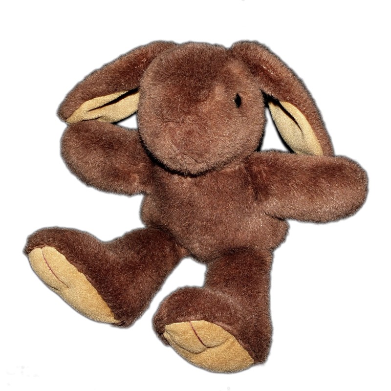 AJENA - Peluche Lapin Brun marron H 32 cm (12518)
