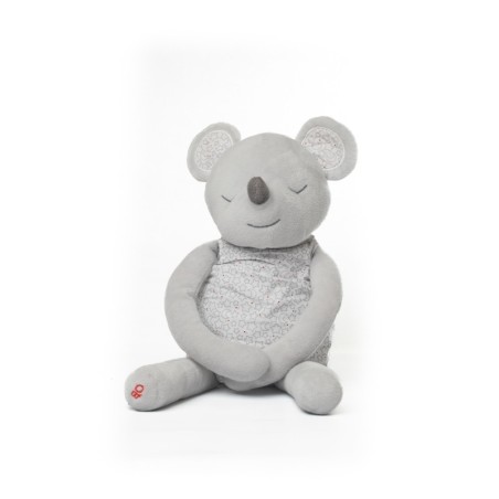 Doudou souris grise robe lune étoile Obaibi Scratchs aux mains 40 cm (28475)
