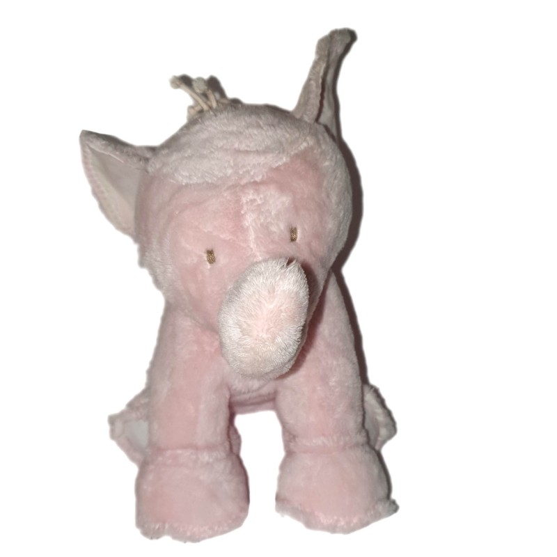 Peluche doudou Elephant rose Tartine et Chocolat 20 cm Voir Description (24657)