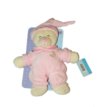 Peluche doudou Ours rose Lune Gipsy 30 cm (26856)