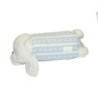Doudou peluche ours blanc bleu Coussin Tartine et Chocolat 28 cm (27905)