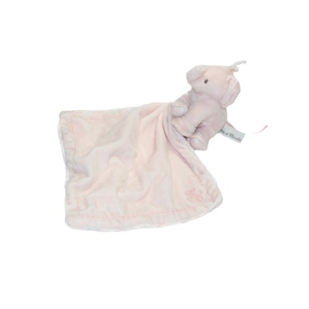 Doudou Elephant rose Mouchoir Tartine et Chocolat (27927)