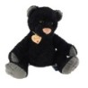 Peluche ours noir gris nez rose 38 cm Bussy Trudi (25356)