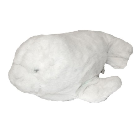 Ancienne peluche Vintage Phoque Otarie blanc Nounours 30 cm (27668)