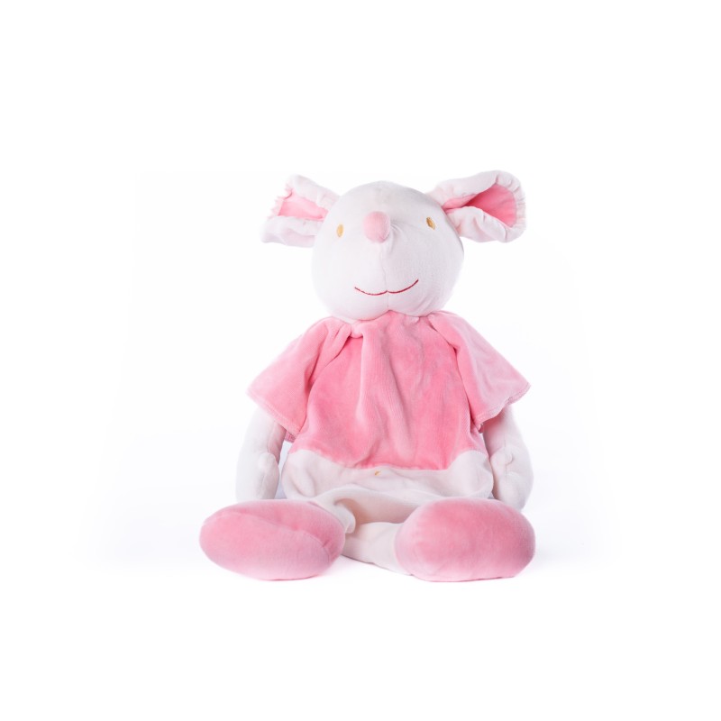 Doudou Range Pyjama Souris rose Sucre d’Orge 60 cm (28277)