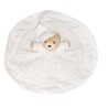 Doudou plat rond blanc ours Dragee Kaloo chez vous des demain