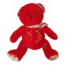 Doudou ours rouge 22 cm Nocibé by Anaïk foulard – Peluche rare collection