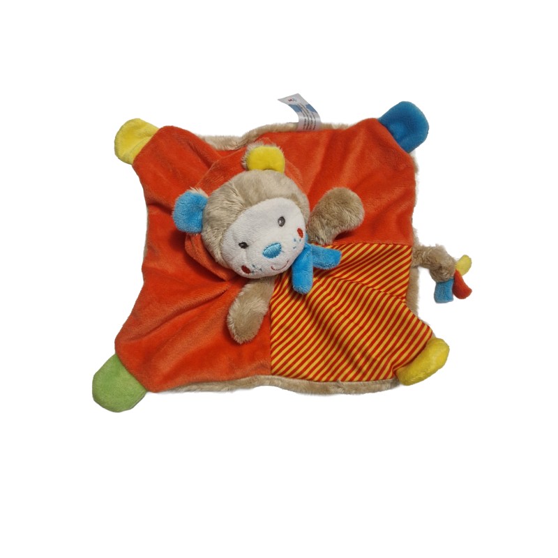 Doudou plat lion orange Simba Toys Nicotoy 579/2814 neuf | Destock Baby
