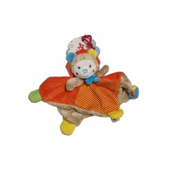 Doudou plat lion orange Simba Toys Nicotoy 579/2814 neuf | Destock Baby