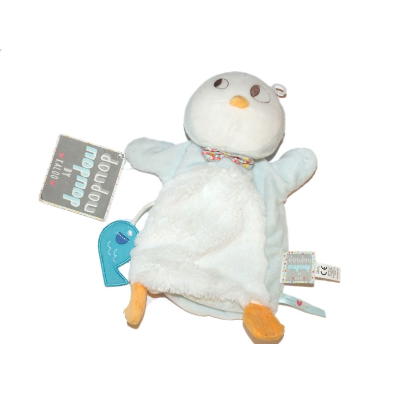 Doudou marionnette Ice Cream le pingouin NopNop Kaloo