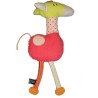 Doudou tissu Girafe jaune PAPILI - Coton Equitable Bio - 40 cm chez vous des demain