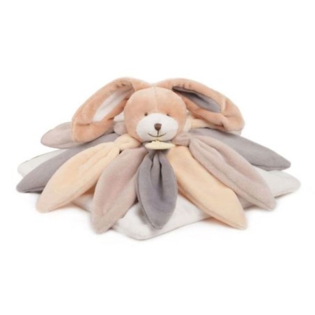 Doudou lapin pétales taupe Doudou et Compagnie DC2792 28 cm comme neuf | Destock Baby
