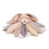 Doudou lapin pétales taupe Doudou et Compagnie DC2792 28 cm comme neuf | Destock Baby