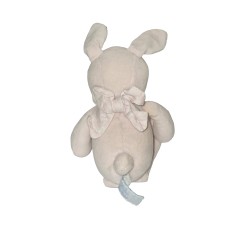 Doudou lapin rose Jacadi 30 cm nœud dans le dos parfait état | Destock Baby