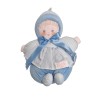 Poupée doudou Babi Corolle 20 cm blanc bleu rayures vintage neuve emballage d’origine | Destock Baby