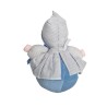 Poupée doudou Babi Corolle 20 cm blanc bleu rayures vintage neuve emballage d’origine | Destock Baby