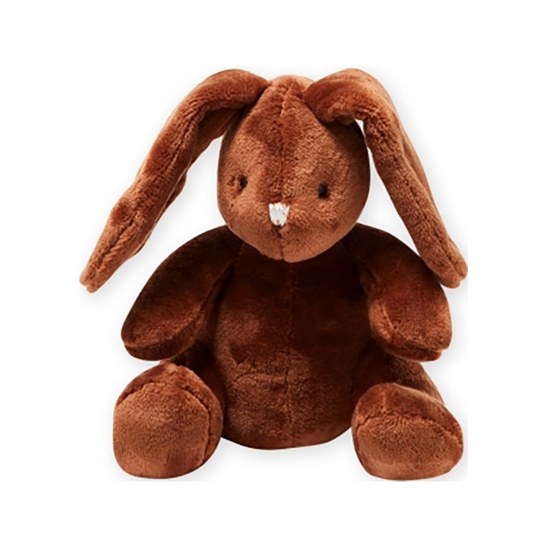 Peluche lapin marron DPAM 22 cm neuf nez argenté | Destock Baby