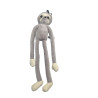 Doudou peluche paresseux Tex Baby gris beige 48 cm
