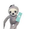 Doudou peluche paresseux Tex Baby gris beige 48 cm