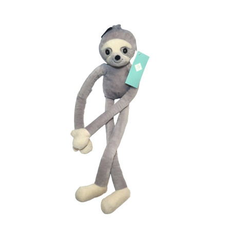 Doudou peluche Paresseux Tex Baby gris beige 48 cm