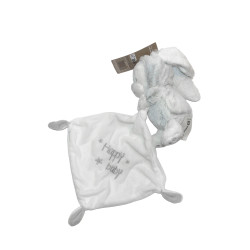 Doudou ours blanc capuche lapin Orchestra Prémaman Happy Baby chez vous dès demain