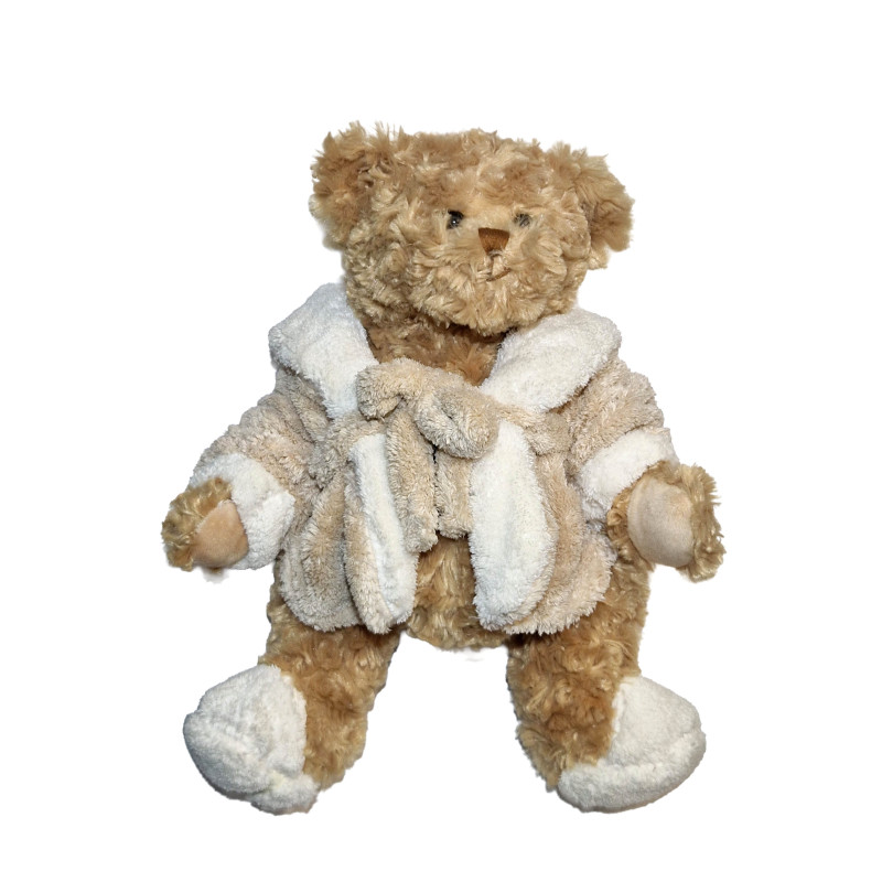 Peluche ours Kaspars Bukowski Design peignoir – Collection Kaspars et Gerli