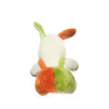 Ancienne Peluche Lapin blanc vert Orange Salopette 20 cm Vintage | DestockBaby