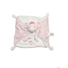 Doudou plat souris rose blanc noeud Simba Nicotoy ballon coeur | DestockBaby