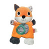 Doudou plat Infantino orange anneau dentition