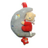 Disney Nicotoy - Doudou musical Winnie l'ourson rouge Lune grise