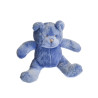 Doudou ours bleu mauve 25 cm Obaibi