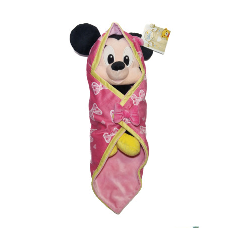 Peluche doudou Minnie Mouse Disney Nicotoy couverture | Destock Baby