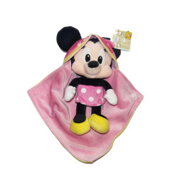 Peluche doudou Minnie Mouse Disney Nicotoy couverture | Destock Baby