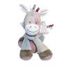 NATTOU - Doudou peluche licorne rose beige ailes JADE 30cm | Destock Baby