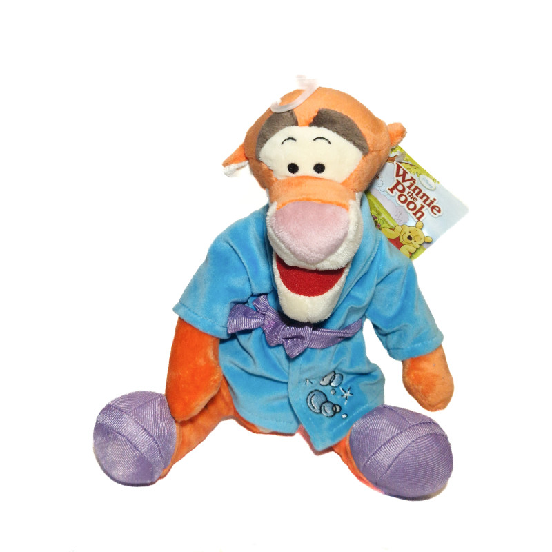Doudou Peluche Disney Nicotoy Tigrou Peignoir Bleu Bulle… | Destock Baby