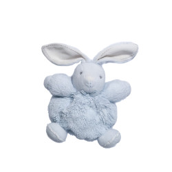 KALOO Doudou Peluche P'tit lapin Perle bleu ciel boule 18 cm | Destock Baby