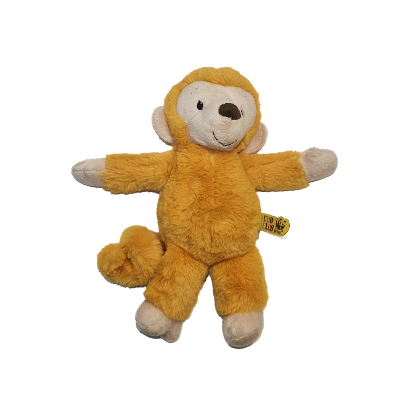 WWF Cub Club - Peluche Mago le petit singe orange jaune 29 cm