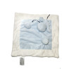 Doudou âne plat Oscar bleu blanc - J-Line | Destock Baby