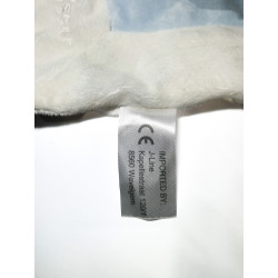 Doudou âne plat Oscar bleu blanc - J-Line | Destock Baby