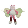 CATIMINI - Doudou papillon vert rose blanc
